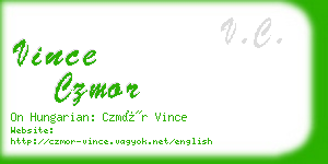 vince czmor business card